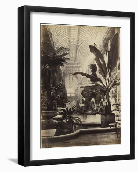 Crystal Palace : Montis Fountain and nave looking South (fontaine Montis et nef vue du sud)-Joseph Warren Zambra-Framed Giclee Print