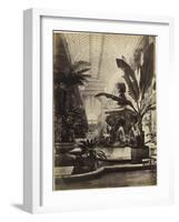 Crystal Palace : Montis Fountain and nave looking South (fontaine Montis et nef vue du sud)-Joseph Warren Zambra-Framed Giclee Print