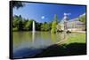 Crystal Palace Of Madrid-George Oze-Framed Stretched Canvas