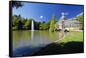 Crystal Palace Of Madrid-George Oze-Framed Stretched Canvas