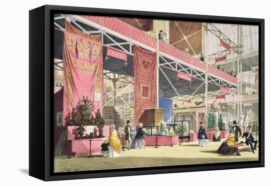 Crystal Palace, the Tunis and China Galleries-Joseph Nash-Framed Stretched Canvas