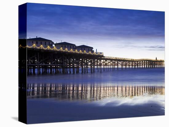 Crystal Pier on Pacific Beach, San Diego, California, United States of America, North America-Richard Cummins-Stretched Canvas
