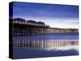 Crystal Pier on Pacific Beach, San Diego, California, United States of America, North America-Richard Cummins-Stretched Canvas