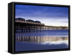 Crystal Pier on Pacific Beach, San Diego, California, United States of America, North America-Richard Cummins-Framed Stretched Canvas