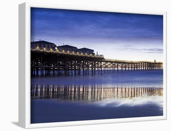Crystal Pier on Pacific Beach, San Diego, California, United States of America, North America-Richard Cummins-Framed Photographic Print
