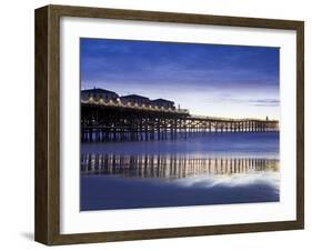 Crystal Pier on Pacific Beach, San Diego, California, United States of America, North America-Richard Cummins-Framed Photographic Print