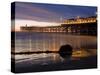 Crystal Pier on Pacific Beach, San Diego, California, United States of America, North America-null-Stretched Canvas