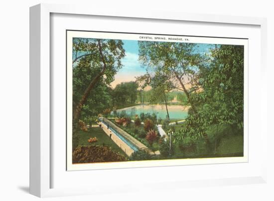 Crystal Spring, Roanoke, Virginia-null-Framed Art Print