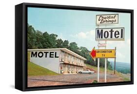 Crystal Springs Motel-null-Framed Stretched Canvas