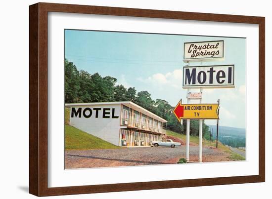 Crystal Springs Motel-null-Framed Art Print