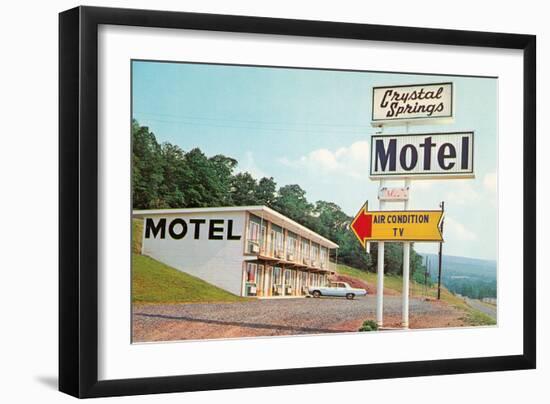 Crystal Springs Motel-null-Framed Art Print