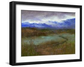 Crystal Springs Path at Dusk-Sheila Finch-Framed Art Print