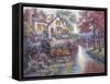 Crystal Streams-Carl Valente-Framed Stretched Canvas