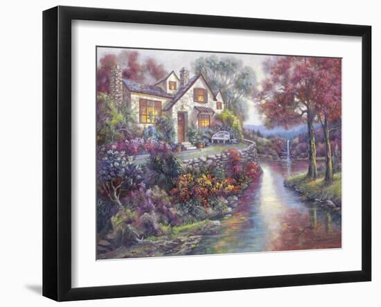 Crystal Streams-Carl Valente-Framed Art Print