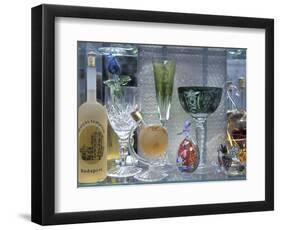 Crystal Ware in Shop, Budapest, Hungary-Dave Bartruff-Framed Photographic Print