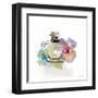 Crystal Watercolor Perfume Square I-Lanie Loreth-Framed Art Print