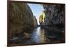 Crystall clear waters in the Matapa Chasm, Niue, South Pacific, Pacific-Michael Runkel-Framed Photographic Print