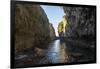 Crystall clear waters in the Matapa Chasm, Niue, South Pacific, Pacific-Michael Runkel-Framed Photographic Print