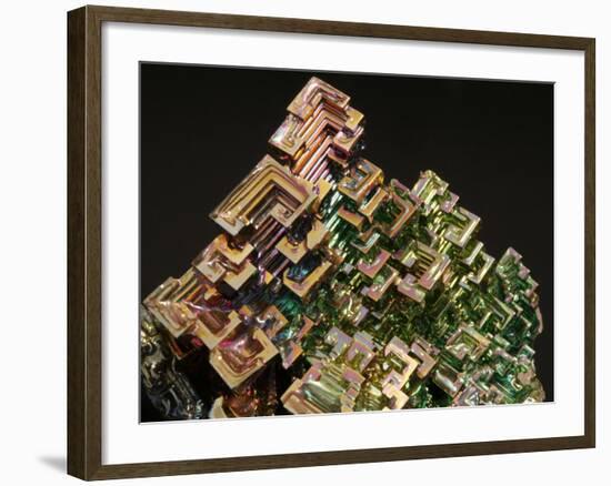 Crystalline Structure of the Element Bismuth-Walter Geiersperger-Framed Photographic Print