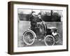 Cs Rolls in His 4Hp Peugeot Voiturette, C1900-null-Framed Photographic Print