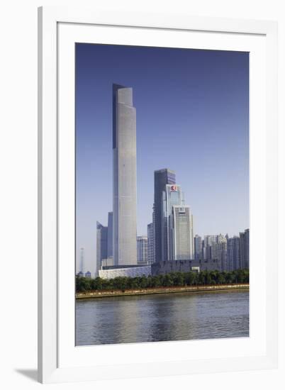 CTF Finance Centre (world's seventh tallest building in 2017 at 530m), Tianhe, Guangzhou, Guangdong-Ian Trower-Framed Photographic Print