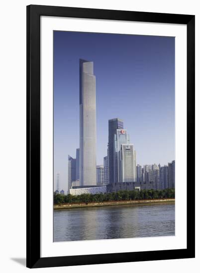 CTF Finance Centre (world's seventh tallest building in 2017 at 530m), Tianhe, Guangzhou, Guangdong-Ian Trower-Framed Photographic Print