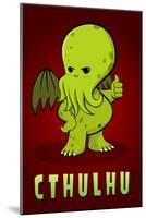 Cthulhu Creature Print Poster-null-Mounted Poster