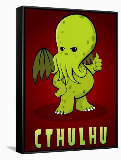 Cthulhu Creature-null-Framed Stretched Canvas