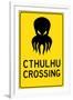 Cthulhu Crossing Creature-null-Framed Art Print