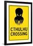 Cthulhu Crossing Creature-null-Framed Art Print