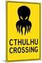 Cthulhu Crossing Creature-null-Mounted Art Print