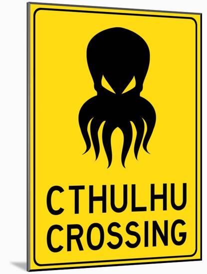 Cthulhu Crossing-null-Mounted Poster