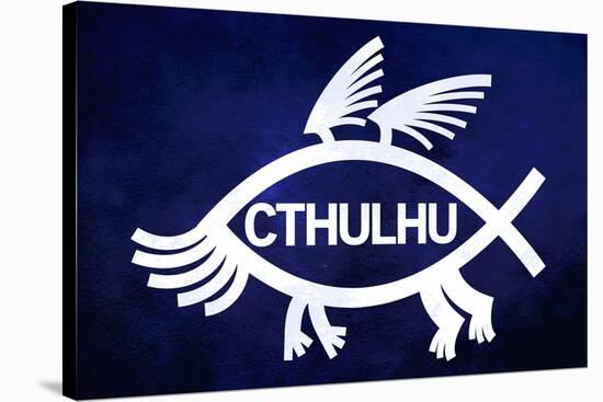 Cthulhu Fish-null-Stretched Canvas