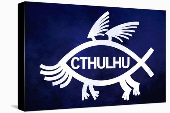 Cthulhu Fish-null-Stretched Canvas