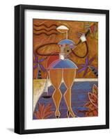 Cuatro Caliente-Oscar Ortiz-Framed Giclee Print