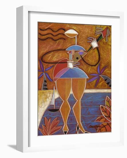 Cuatro Caliente-Oscar Ortiz-Framed Giclee Print