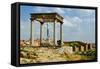 Cuatros Postes (Four Pillars or Posts) in the old Castillian Spanish village of Avila Spain-null-Framed Stretched Canvas