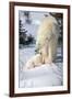 Cub Looking Up to Mother-Howard Ruby-Framed Photographic Print