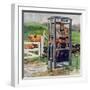 "Cub Scouts in Phone Booth," August 26, 1961-Richard Sargent-Framed Giclee Print