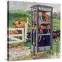 "Cub Scouts in Phone Booth," August 26, 1961-Richard Sargent-Stretched Canvas