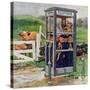 "Cub Scouts in Phone Booth," August 26, 1961-Richard Sargent-Stretched Canvas