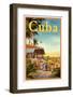 Cuba and American Jockey-Kerne Erickson-Framed Art Print