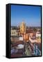 Cuba, Camaguey, Camaguey Province, City Looking Towards Iglesia De Nuestra Señora De La Soledad-Jane Sweeney-Framed Stretched Canvas