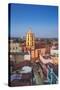 Cuba, Camaguey, Camaguey Province, City Looking Towards Iglesia De Nuestra Señora De La Soledad-Jane Sweeney-Stretched Canvas