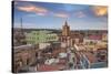 Cuba, Camaguey, Camaguey Province, City Looking Towards Iglesia De Nuestra Señora De La Soledad-Jane Sweeney-Stretched Canvas