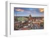 Cuba, Camaguey, Camaguey Province, City Looking Towards Iglesia De Nuestra Señora De La Soledad-Jane Sweeney-Framed Photographic Print