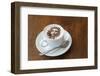 Cuba. Che Guevara in cinnamon atop a cup of cappuccino.-Brenda Tharp-Framed Photographic Print