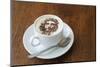 Cuba. Che Guevara in cinnamon atop a cup of cappuccino.-Brenda Tharp-Mounted Photographic Print