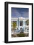 Cuba, Cienfuegos, the Malecon Linking the City Center to Punta Gorda, Blue Mansion Building-Jane Sweeney-Framed Photographic Print