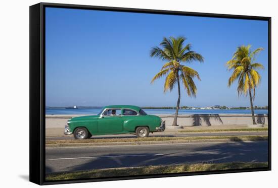 Cuba, Cienfuegos, the Malecon Linking the City Center to Punta Gorda-Jane Sweeney-Framed Stretched Canvas